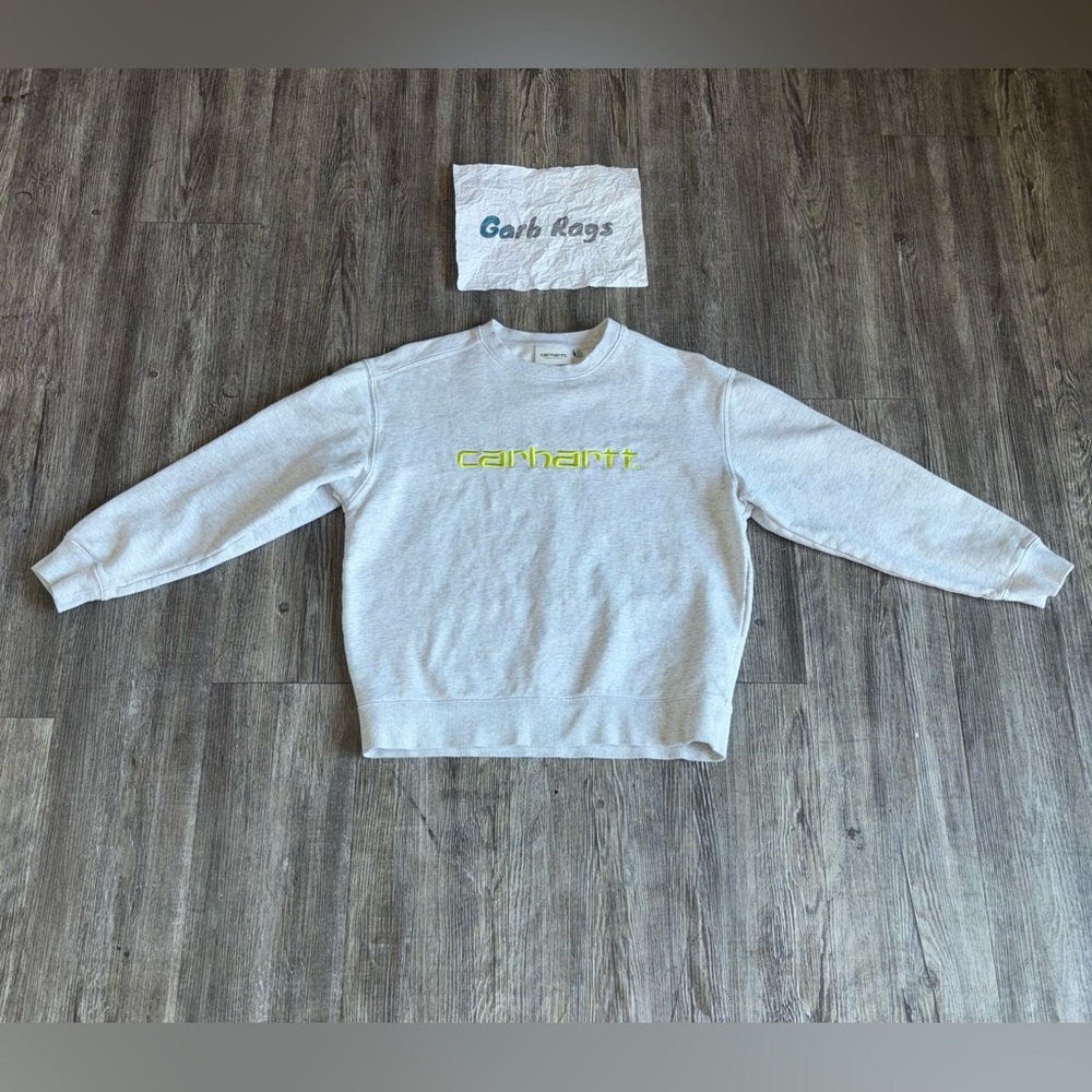 Carhartt WIP Women's Sweater Size Small (S) - Gray Crewneck Pullover LS